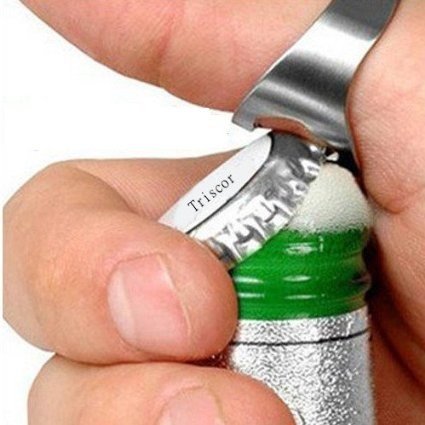 Triscor Edelstahl Flaschenöffner Ring rostfreier Stahl (23mm) von Triscor