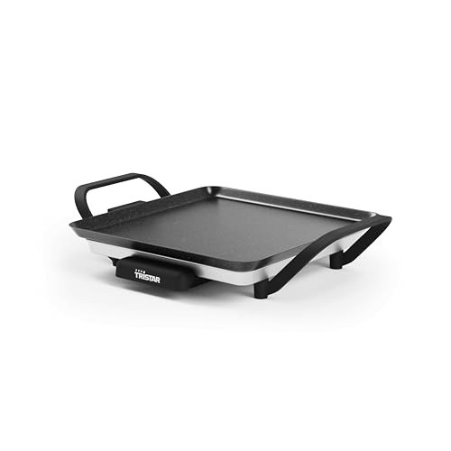 Tristar Tischgrill slim S - Eine Backfläche von 28 x 28 cm - Einstellbarer Thermostat - Antihaftbeschichtung - Herausnehmbare Fettauffangschale - Leicht zu reinigen - BP-2666 Tristar Tischgrill slim S - Eine Backfläche von 28 x 28 cm - Einstellbarer Thermostat - Antihaftbeschichtung - Herausnehmbare Fettauffangschale - Leicht zu reinigen - BP-2666 von Tristar
