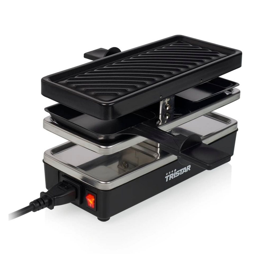 Tristar Elektrogrill Raclette-Grill 2 Personen RA-2741 400W 23,8x10,4 cm Schwarz von Tristar