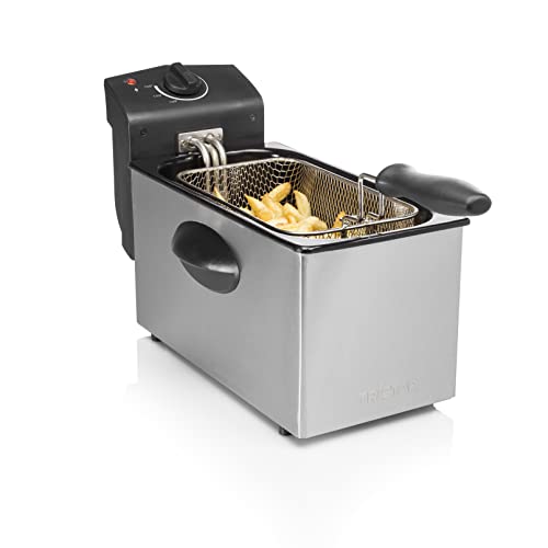 Tristar Fritteuse - 2000 Watt, 3 Liter, Thermostat, Kaltzone, 3-4 Personen, FR-6935, Metallic Tristar Fritteuse - 2000 Watt, 3 Liter, Thermostat, Kaltzone, 3-4 Personen, FR-6935, Metallic von Tristar
