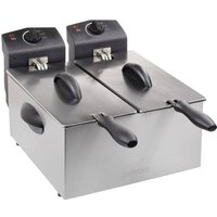 Tristar FR-6937 Doppel Kaltzonen Fritteuse 2x 1800W Silber (matt) von Tristar