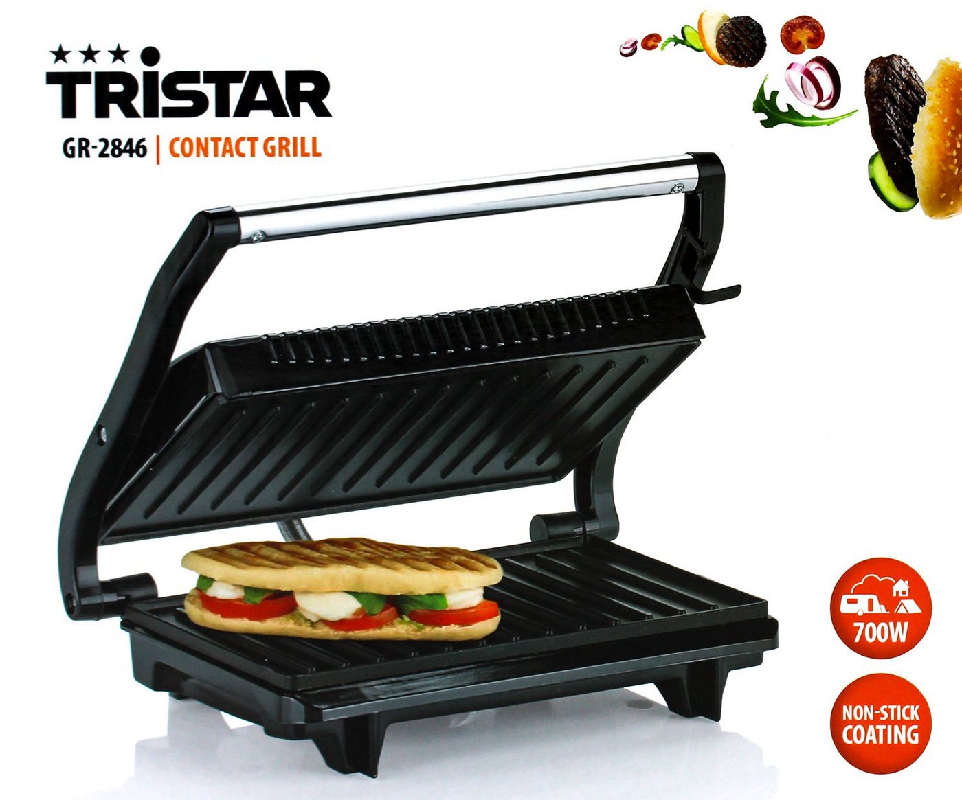 Tristar Kontaktgrill GR-2846 Kontaktgrill von Tristar