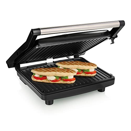Tristar Kontaktgrill GR-2858 – Einstellbarer Thermostat – Extra große Backfläche 30 x 26 cm – 2000 W – Antihaftbeschichtung von Tristar