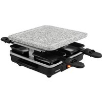 Tristar RA-2745 Raclette Antihaftbeschichtung, Kontrollleuchte, 4Pfännchen, mit Grillstein Schwarz, von Tristar