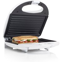 Sandwichmaker Weiß Toaster für 2 Sandwiches 22x13cm, 750Watt von Tristar