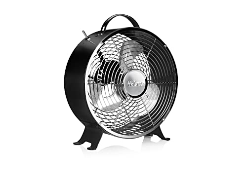 Tristar VE-5966 Retro Tischventilator – 25 cm – Schwarz von Tristar