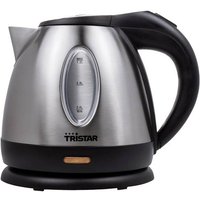 Tristar WK-1323 Wasserkocher schnurlos Edelstahl, Schwarz von Tristar