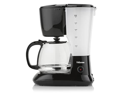 Tristar Kaffeemaschine mit 1,25L Fassungsvermögen – für 10-12 Tassen, auch für camping, CM-1245, schwarz von Tristar