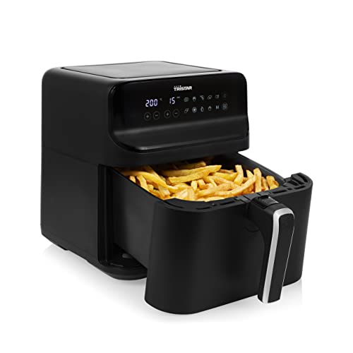 Tristar digitale Heißluftfritteuse – 6 L – 1,5 kg Pommes – Mattschwarzes Gehäuse – FR-9025 von Tristar