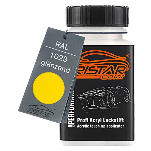 TRISTARcolor RAL 1023 Verkehrsgelb glänzend Lackstift 50 ml schnelltrocknend von TRISTARcolor