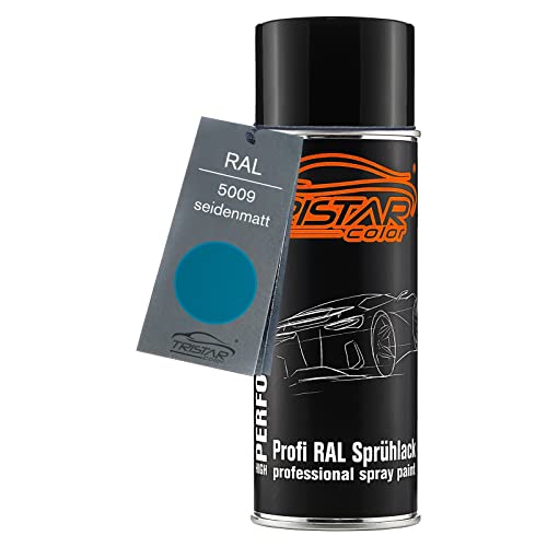 TRISTARcolor RAL 5009 Azurblau Spraydose 400 ml seidenmatt schnelltrocknend von TRISTARcolor
