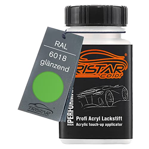 TRISTARcolor RAL 6018 Gelbgrün glänzend Lackstift 50 ml schnelltrocknend von TRISTARcolor