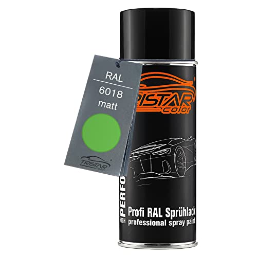 TRISTARcolor RAL 6018 Gelbgrün Spraydose 400 ml matt schnelltrocknend von TRISTARcolor