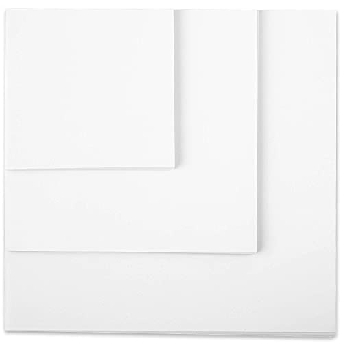 Tritart Origami Papier Weiß | 225 Blatt doppelseitiges Origami Faltpapier Weiß | Bastelpapier Set 80 g/m2 | Je 75 Blätter 20x20cm und 15x15cm und 10x10cm (Weiß) von Tritart