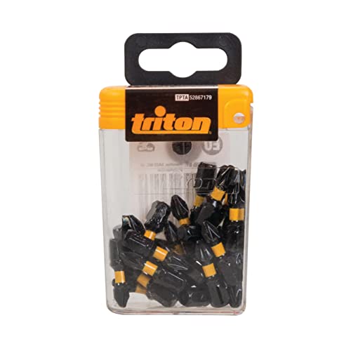 Triton Pozidriv-Schraubendrehereinsätze, 25er-Pack, 1 Stück, schwarz, TPTA52867179 Triton Pozidriv-Schraubendrehereinsätze, 25er-Pack, 1 Stück, schwarz, TPTA52867179 von Triton