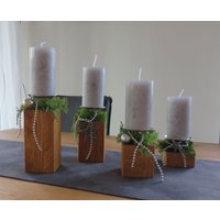 Adventskranz Aus Massivem Wildeichenholz von TritschelWerkstatt