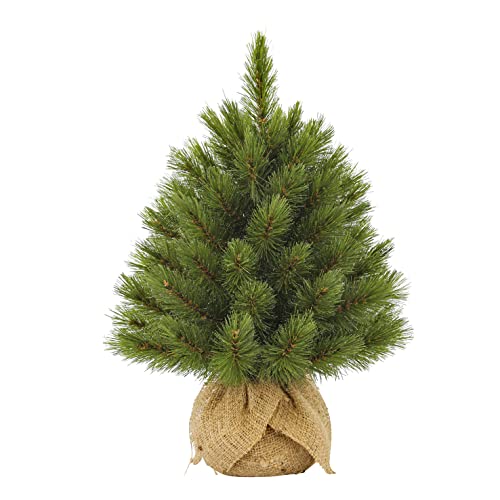Forest frosted kerstboom w-burlap - Ø 36 x 45 cm von Triumph Tree