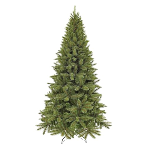 Triumph Tree Kunst-Tanne Forest Frosted Slim Line grün - Höhe 155 cm, 86 cm Durchmesser - naturgetreuer Weihnachtsbaum in Fichtenoptik - künstlicher Weihnachtsbaum mit 424 Zweigen von Triumph Tree