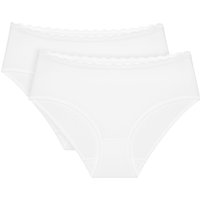 Triumph Midislip "Feel Of Cotton" 2er Pack, weich, ohne Seitennaht, schmales Spitzenband Triumph Midislip "Feel Of Cotton" 2er Pack, weich, ohne Seitennaht, schmales Spitzenband von Triumph