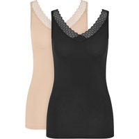 Triumph Tanktop "Feel of Modal" 2er Pack, körpernah, weich, aus Modal-Elasthan, V-Ausschnitt Triumph Tanktop "Feel of Modal" 2er Pack, körpernah, weich, aus Modal-Elasthan, V-Ausschnitt von Triumph