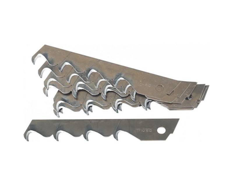 Triuso Cuttermesser Hakenklingen 100mm x 18mm Abbrechklingen 50 Stück, (50 Stück), in Vorratsbox von Triuso
