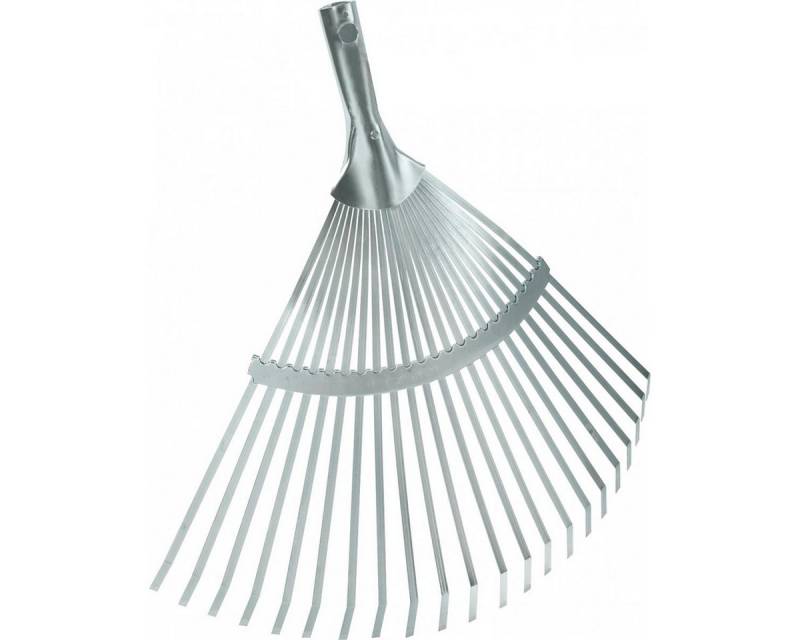 Triuso Fächerbesen Drahtbesen 42 cm mit 22 flache Zinken, 42,00 cm Arbeitsbreite, (1-tlg), 22 flache feststehende Federdrahtzinken, große Stieldülle von Triuso