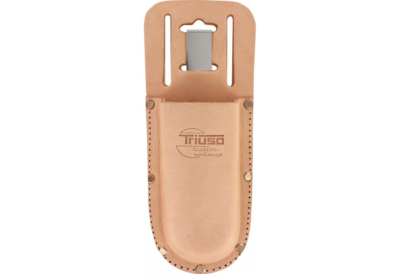 Triuso Gartenschere Leder Etui Scherenhalter für Gartenscheren und Blechscheren, mit Gürtelschlaufe und Gürtelclip von Triuso