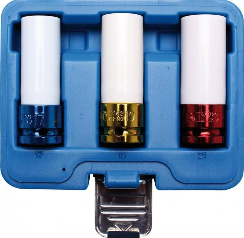 Triuso Schlagschrauber Kraftschraubereinsatzset 3-tlg, (3-tlg), farblich codiert von Triuso