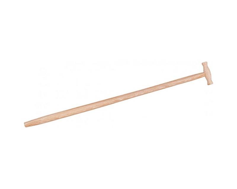 Triuso Spatengabel Spatenstiel Esche 95 cm gebogen gespitzt gebohrt mit T-Griff, gespitzt - gebohrt - gebogen von Triuso