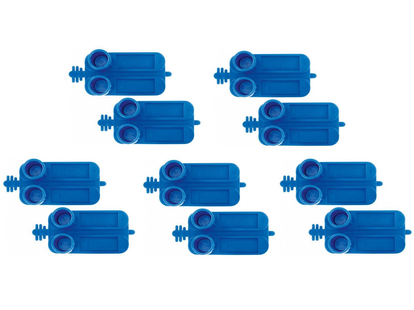 Triuso Verlegeset 5x Schnurspannklötze (2 Stück) mit Schnellspannverschluss, (Spar-Set) von Triuso