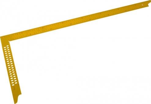 Zimmermannswinkel 800mm, gelb, mit Anreißlöchern von Triuso