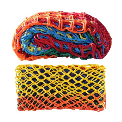 Geländerschutznetz für Kinder/Kleine Haustiere,Universelles Sicherheitsnetz,Polyester-Treppennetz,Sicheres für Spielzeug,Außenterrassen-Dekorationsgitternetz, Isolationsnetz(1.5x7M,Mehrfarbig) von TriverNtrustD
