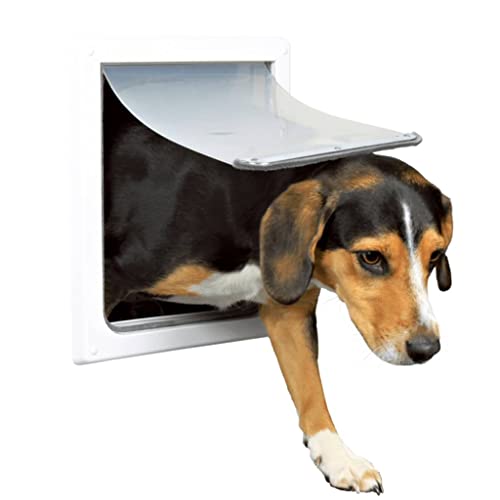 TRIXIE Pet Products 2-Wege-Hundetür für kleine bis mittelgroße Hunde, Weiß von TRIXIE