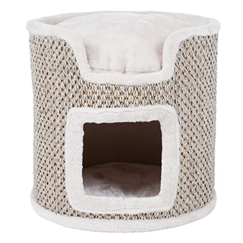 Trixie 44706 Cat Tower Ria, 37 cm, lichtgrau/natur von TRIXIE