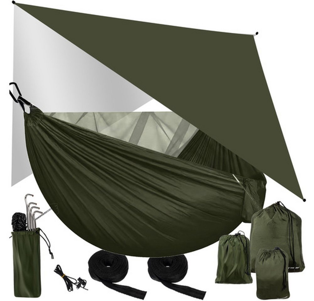 Trizand Hängematte Gartenhängematte Moskitonetz (Spar-Set, 1 St., Schutz vor Insekten), Inklusive Moskitonetz gegen Mücken und Gangway von Trizand