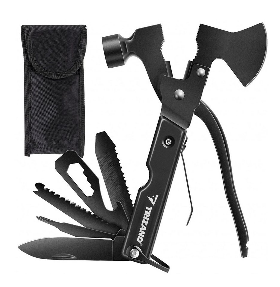 Trizand Multitool Trizand 17-in-1-Multitool auf otto.de., (Typ des Sets: Trizand 17-in-1-Multitool mit Etui., 17 St., Trizand 17-in-1-Multitool mit Etui - Vielseitige Werkzeuge im Set), Sicherheitsgriff, Silikonschutz, 17 Tools - Einzigartiges Multitool. von Trizand