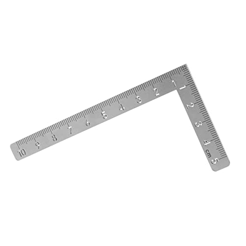 Mini Square 10X5cm Edelstahl Winkel Lineal Kleine Drehen Lineal Holzbearbeitung von Trjgtas