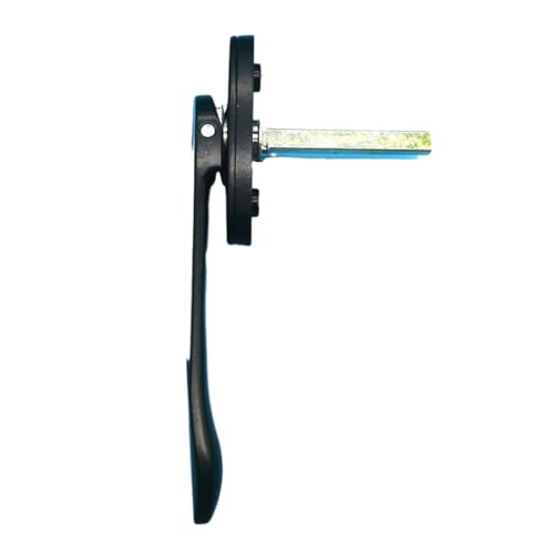 Abschliessbarer Fenstergriff,Fenstergriffe 1 stücke Aluminium Legierung Flügelfenster Bildschirm Fenster Griff Falttür Schwert-Förmigen Dünnen Flachen Quadratischen Stahl(Black) von TroHollis