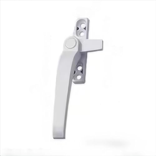 Abschliessbarer Fenstergriff,Fenstergriffe Links Rechts Griff Breite Aluminium Legierung Hand for Fenster Universal 15mm Zubehör(White Left) von TroHollis