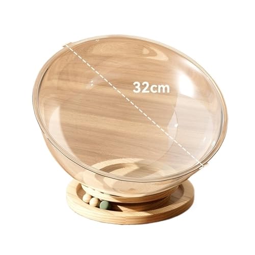 Acrylfenster des Hundes,Haustier Peek Fenster Space Capsule Katzenbett, Universal for Alle Jahreszeiten, Universelles Kätzchenbett, Haustiermöbel, Katzenhängematte, Katzenhaus von TroHollis