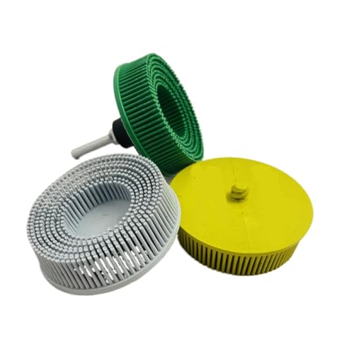 Borstenscheibe,Bristle Disc 10er-Set Borstenscheiben 2", 50er Körnung Und 25.000 U/min Keramik-Schleifkorn Mit Schnellwechsel(50) von TroHollis