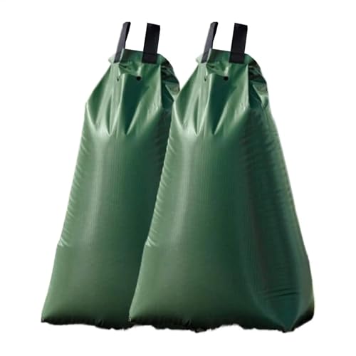 Wassersack FüR BäUme,BaumbewäSserungssack 2 STÜCKE 20 Gallonen Wiederverwendbare Baumbewässerungstasche Langsam freisetzendes Tropfbewässerungssystem for Rasen- und Gartenpflege von TroHollis