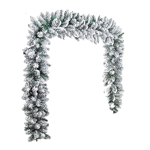 Weihnachtsgirlande,Girlande Weihnachten 2,7 M Weißer Weihnachtsbaum Kamin Treppenhaus Tür Garten Hof Dekoration Garland Zubehör Weihnachtsgirlande,Girlande Weihnachten 2,7 M Weißer Weihnachtsbaum Kamin Treppenhaus Tür Garten Hof Dekoration Garland Zubehör von TroHollis