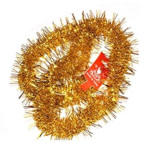 Weihnachtsgirlande,Girlande Weihnachten Bunte Girlande Weihnachtsbaum Omament Draht Linett Hängen Rattan Party Lieferung Hochzeits Festival Geburtstagszubehör Dekoration(Golden) von TroHollis