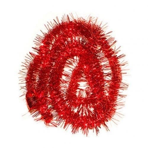 Weihnachtsgirlande,Girlande Weihnachten Bunte Girlande Weihnachtsbaum Omament Draht Linett Hängen Rattan Party Lieferung Hochzeits Festival Geburtstagszubehör Dekoration(Red) von TroHollis