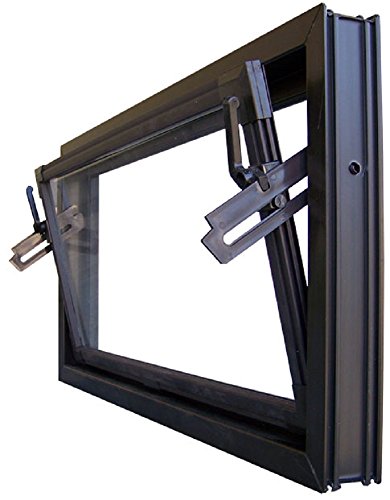Kellerfenster braun 100 x 60 cm Einfachglas von Trobak