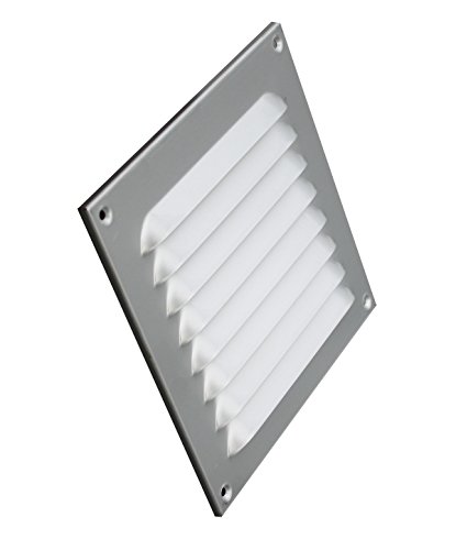 Lüftungsgitter Aluminium eloxiert rechteckig 140 x 140 mm von Trobak