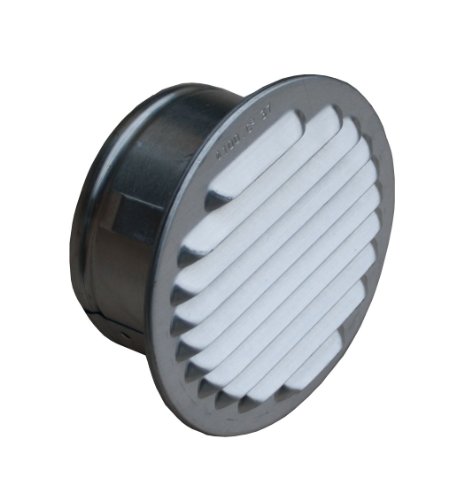 Lüftungsgitter Aluminium natur mit Stutzen, DN 75-80 mm Lüftungsgitter Aluminium natur mit Stutzen, DN 75-80 mm von Trobak