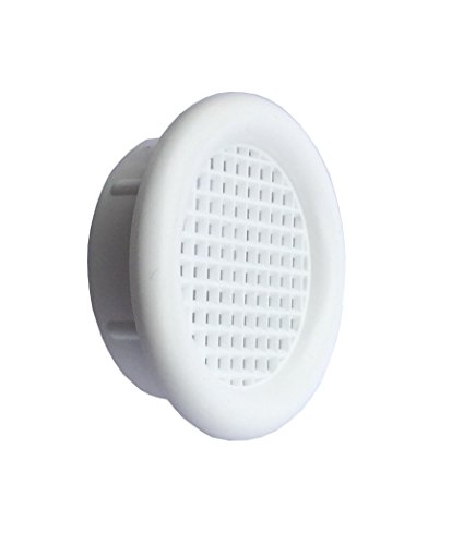 Möbellüfter rund weiss Durchmesser 56 mm von Trobak