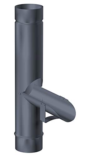 Regenwasserklappe für Fallrohre DN 60 Aluminium anthrazit von Trobak